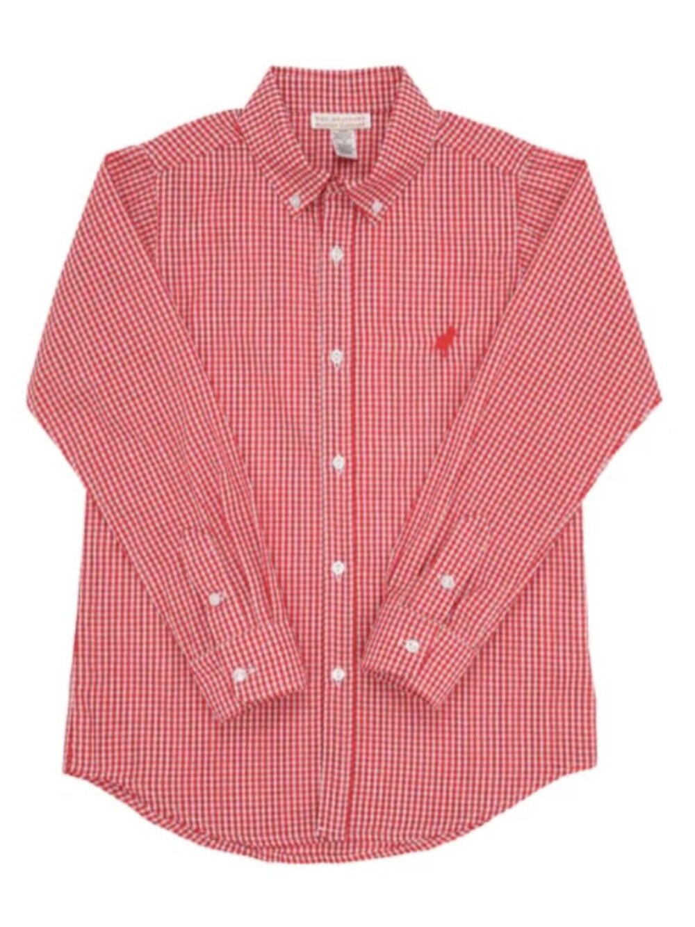 The Beaufort Bonnet Company Deans list Dress shirt Red gingham 6 NWT